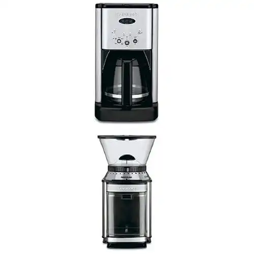 Cuisinart DCC-1200 Brew Central 12-Cup Coffeemaker and DBM-8 Supreme Grind Automatic Burr Mill Bundle